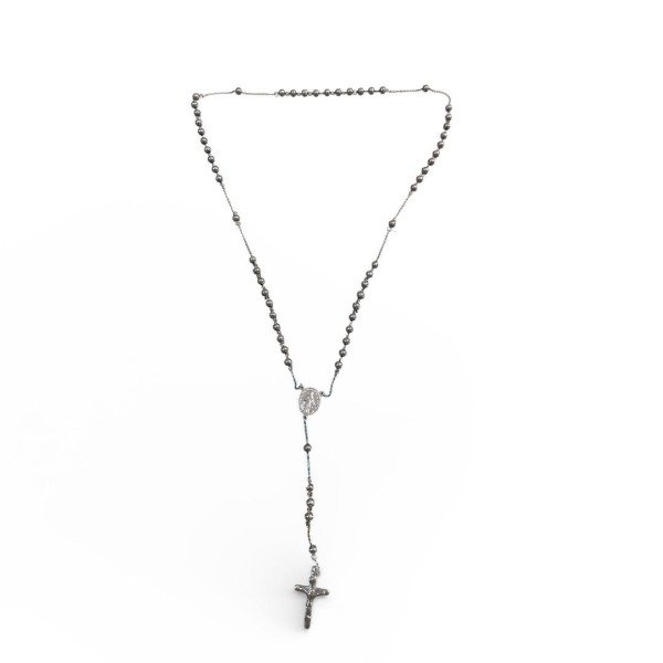 Producto - ROSARIO DE ACERO QUIRURGICO - CENTRO MEDALLA MILAGROSA - ROS#85