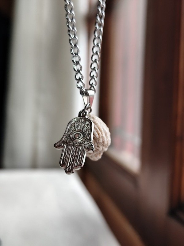 Producto - COLLAR ROSA DEL DESIERTO CON MANO DE FÁTIMA - Protección y fortaleza - 3
