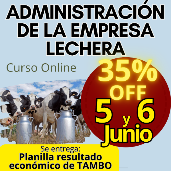 Producto - Curso Online: Administración de la empresa lechera (tambo)