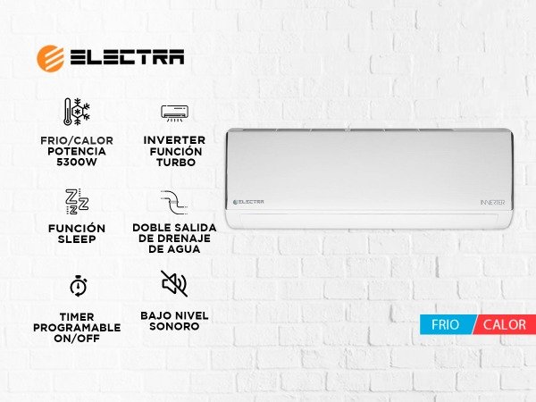Producto - AIRE ACONDICIONADO ELECTRA 5300W INVERTER FRIO/CALOR (ENTRDI53TC)