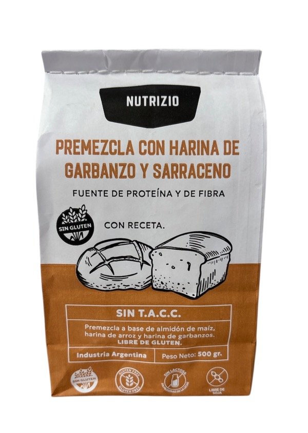 Producto - PREMEZCLA CON GARBANZO Y SARRACENO  SIN TACC 500GR
