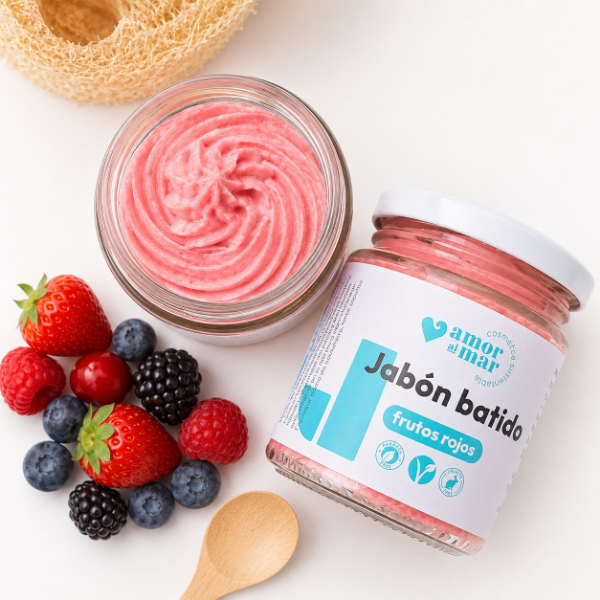 Producto - Jabón batido frutos rojos