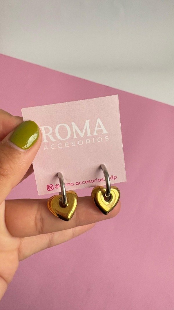 Producto - Aros corazón inflado AD