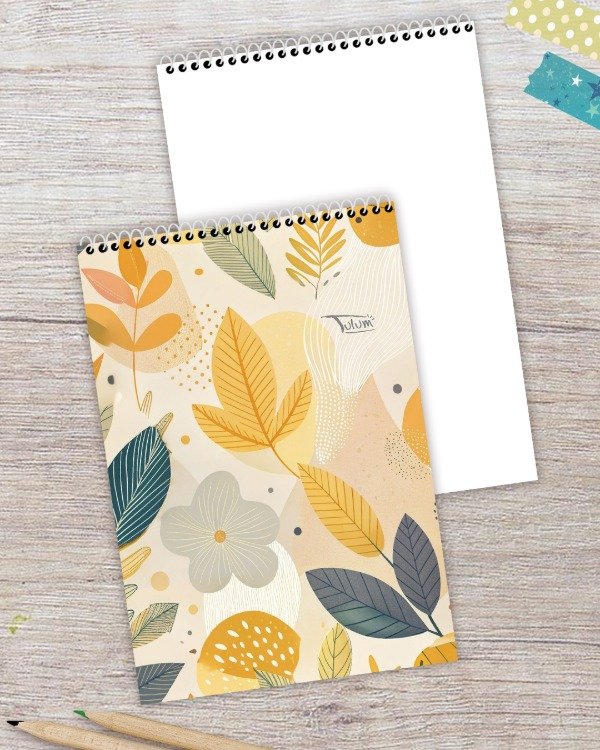 Producto - Anotador A5 LISO 60h dis. fondo limón