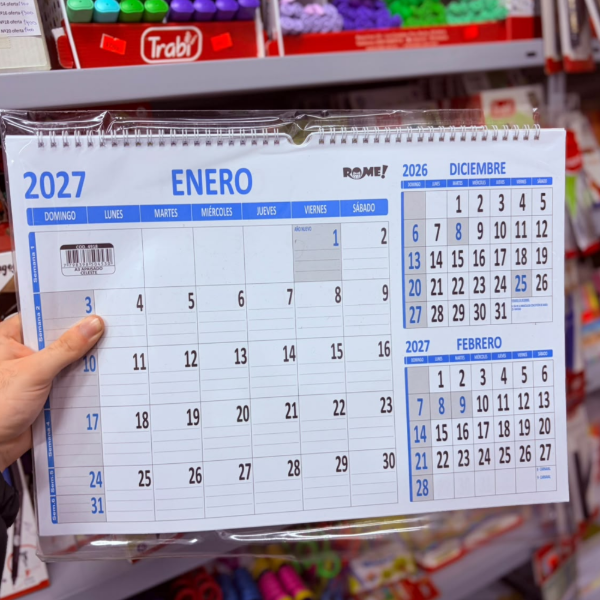 Producto - Calendario A3 Apaisado Celeste 29x42
