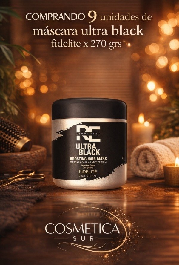 Producto - 9 x máscara ultra black fidelite x 270 grs