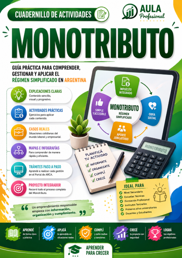 Producto - Cuadernillo de Actividades - Monotributo - Edición 2026 - PDF Digital - 0