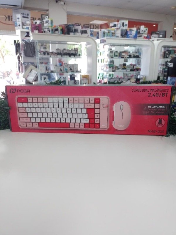 Producto - Teclado + Mouse Inalambrico + Bluetooth Noga NKB-Q20