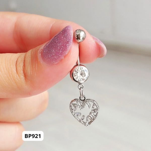 Producto - Piercing colgante corazón calado