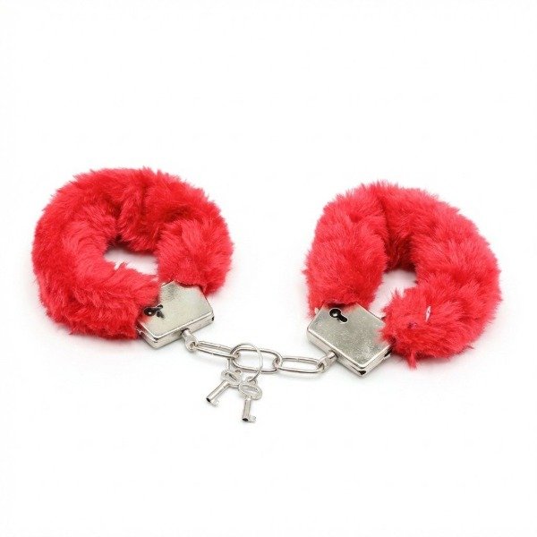 Producto - ESPOSAS PELUCHE RED