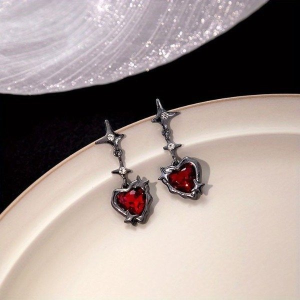 Producto - Aros Heart Red