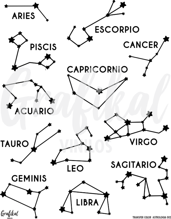 Producto - Transfer Color Astrología 002
