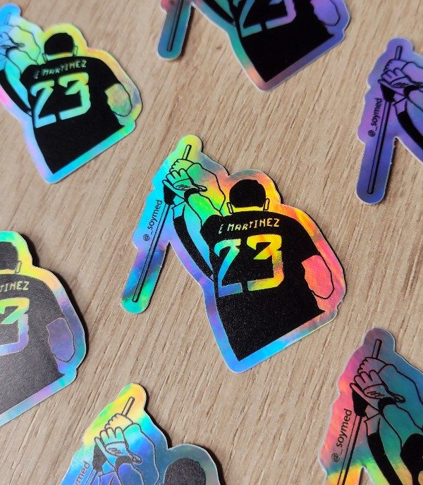 Producto - Sticker Dibu Holográfico