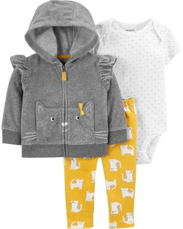 Producto - Trio Micropolar Beba con Campera Gris