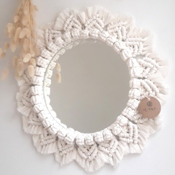 Producto - Espejo marco tejido