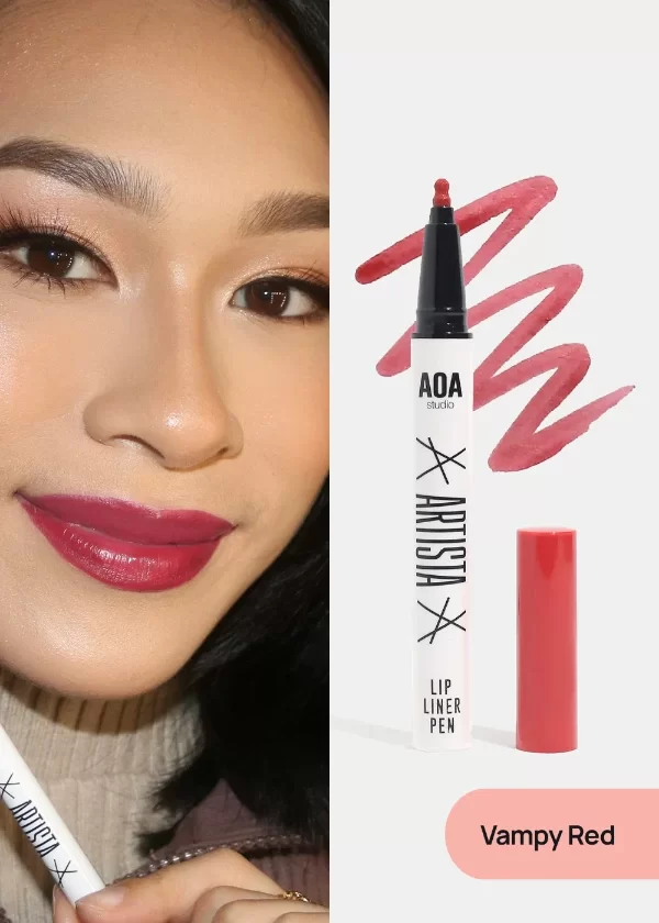 Producto - Delineador liquido para labios Artista Aoa - tono Vampy Red