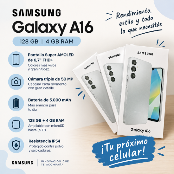 Producto - SAMSUNG GALAXY A16 128/4GB - 0