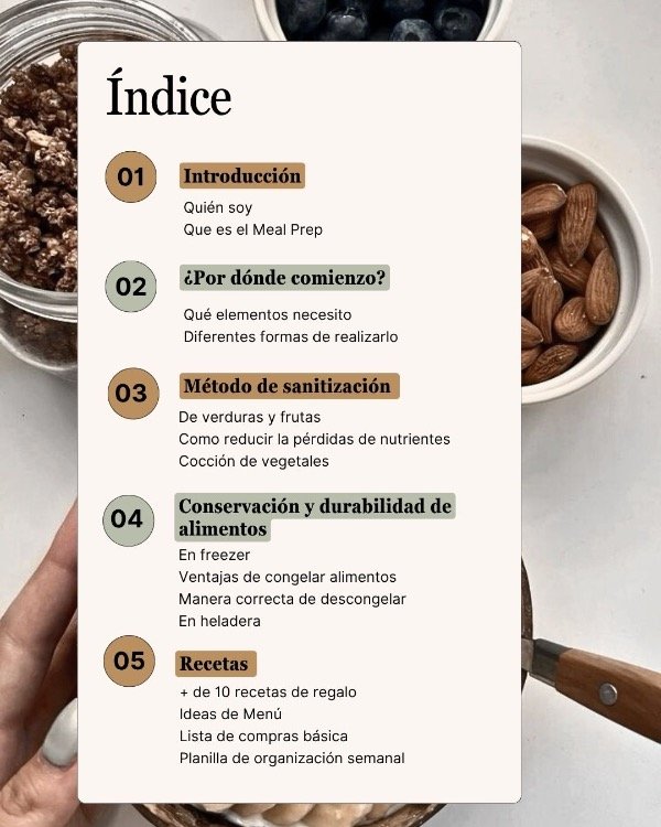 Producto - GUÍA MEAL PREP Y ORGANIZACIÓN - 1