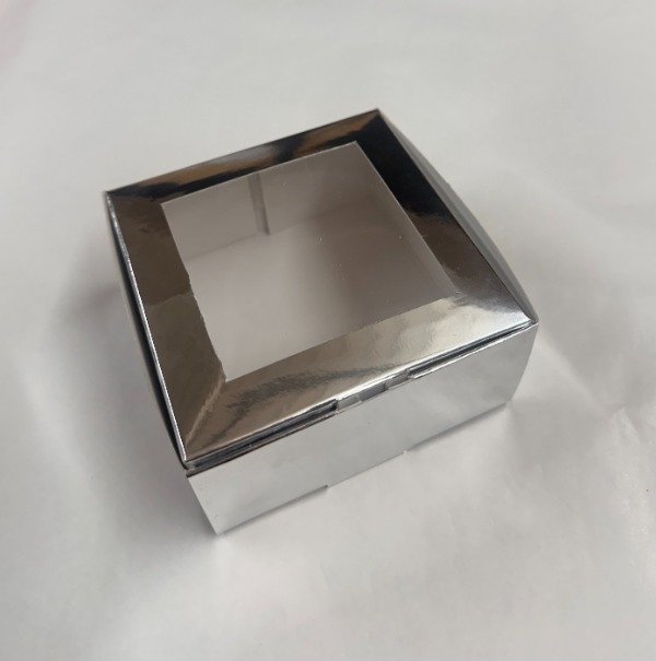 Producto - FELICES FIESTAS -COD. NA34 CAJA PLATA   medida 10x5x10