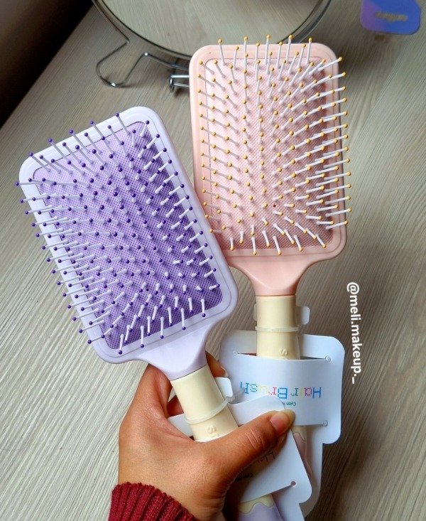 Producto - Cepillo de pelo cuadrado pastel - 1