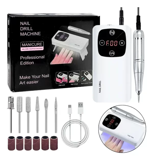 Producto - Torno Cabina 2 En 1 Uñas Esculpidas 45000rpm Profesional Color