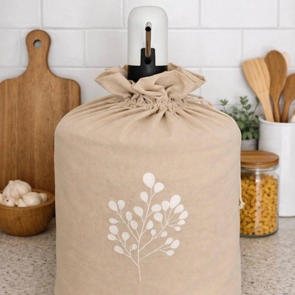 Producto - FUNDA PARA BIDON - SISTEMA INVERTIDO BEIGE