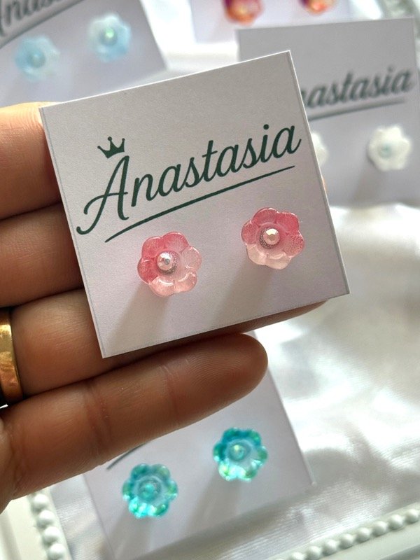 Producto - Aros Campanilla tornasol rosa