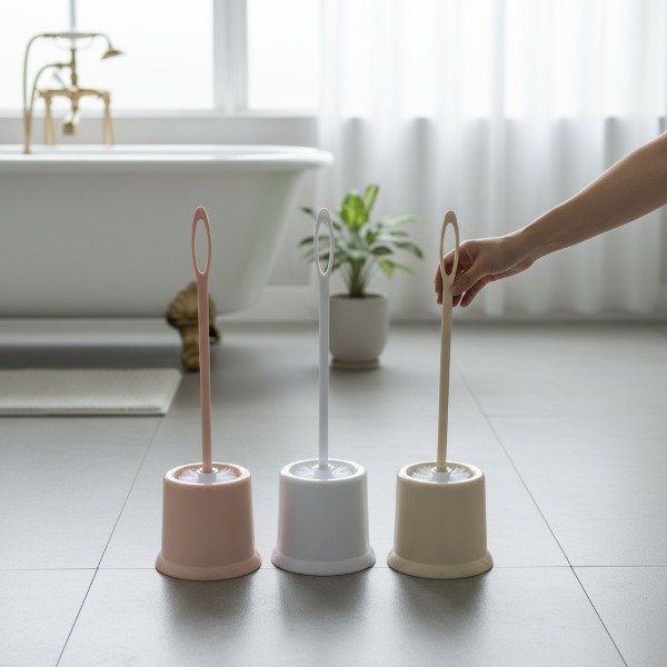 Producto - ESCOBILLA DE BAÑO PASTEL 52 CM