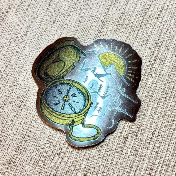 Producto - Brújula plateado