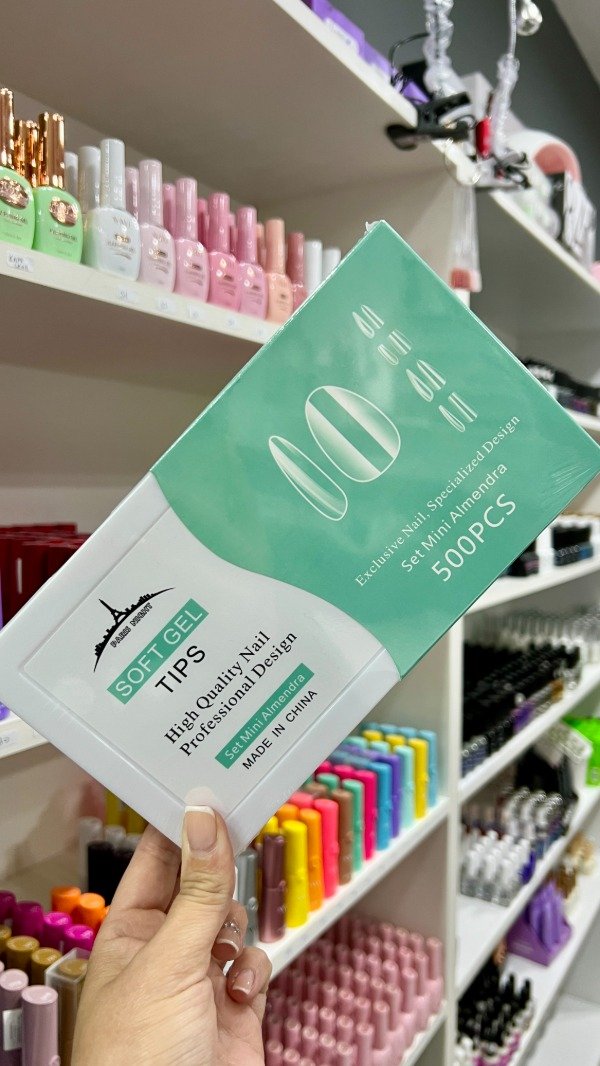 Producto - Soft Gel Caja x 500 unidades SET MINI ALMENDRA PARIS NIGHT - NEW