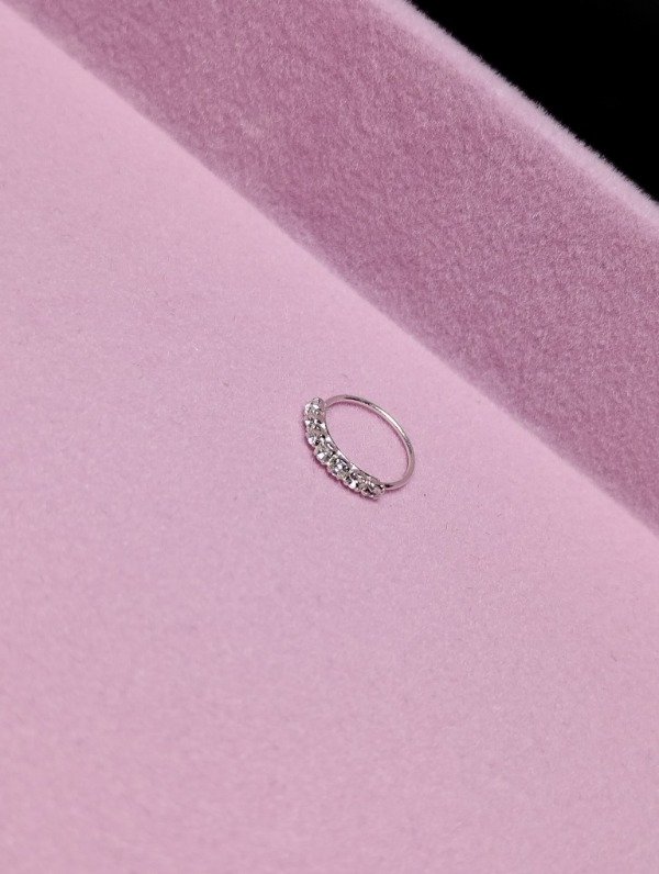 Producto - Argolla de plata 7 strass
