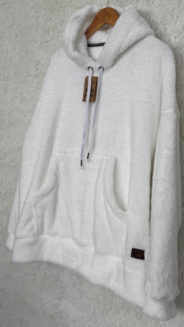 Producto - Buzo Oversize Blanco Teddy Bifaz - 1
