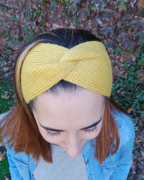 Producto - Vincha turbante Mostaza