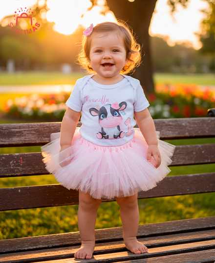 Producto - Body de bebe cumple Diseño vaca