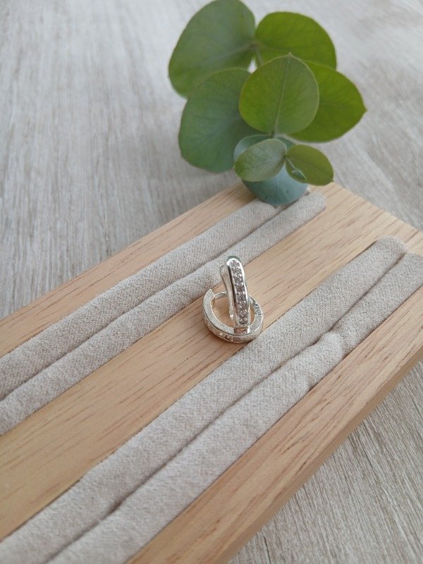 Producto - Argolla oval blanco