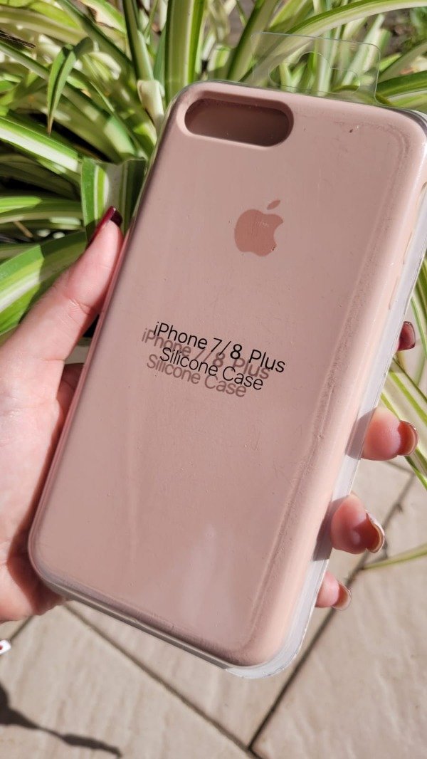 Producto - Iph 7 plus y iph 8 plus silicona case color rosa viejo