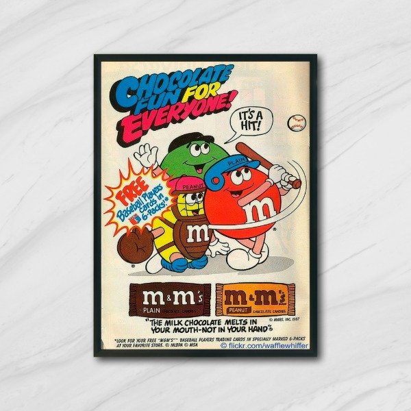 Producto - Cuadro decorativo vintage M and Ms