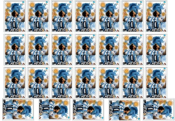Producto - LAMINA COMESTIBLE MUNDIAL ARGENTINA CHOCOLINA MESSI 12