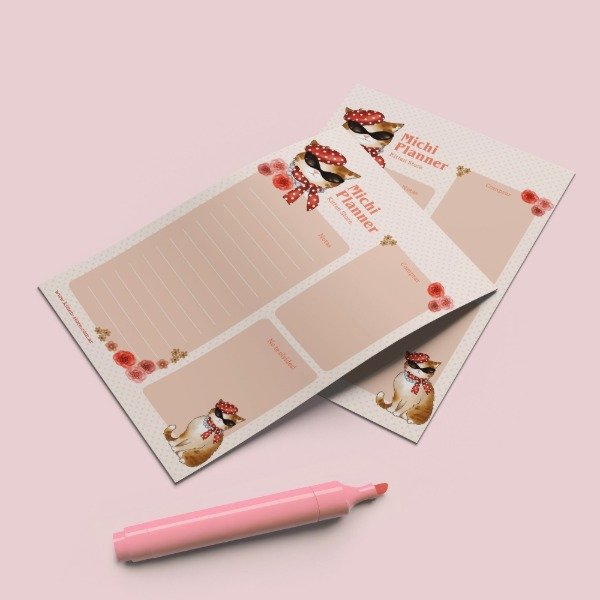 Producto - Planner imantado rosa
