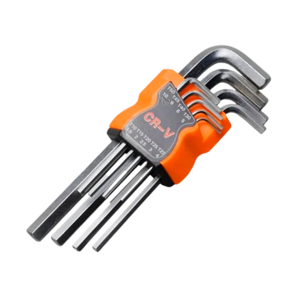 Producto - Juego De Llaves Torx 9 Piezas T 10 A T 50 Cortas Blister