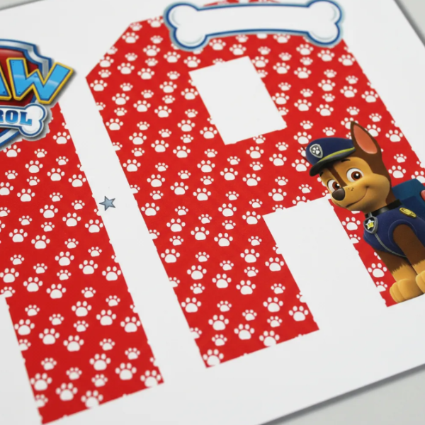 Producto - Kit Imprimible Paw Patrol Letras 3D Editables - 4