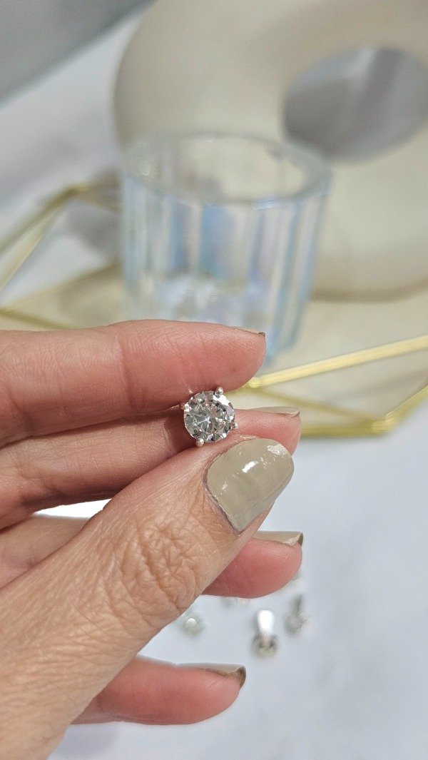 Producto - Dije cubic pasante 0,8cm. Plata