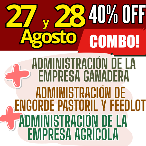 Producto - COMBO 3 CURSOS: Admin Ganadera + Engorde Pastoril y Feedlot + Admin Agrícola - 0
