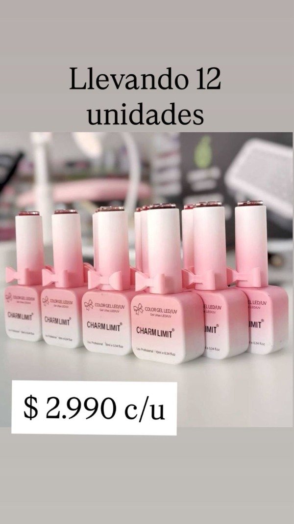 Producto - ESMALTE SEMIPERMANENTE CHARM LIMIT X 12 UNIDADES