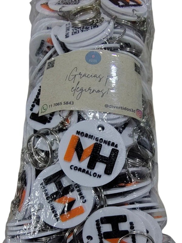 Producto - Llaveros a tres colores personalizados