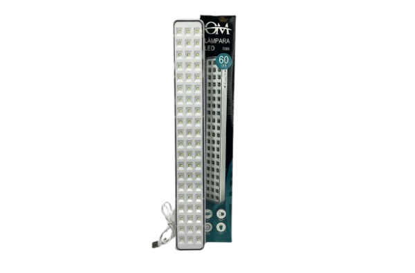 Producto - Luz De Emergencia Bateria Recargable 60 Leds Om-660