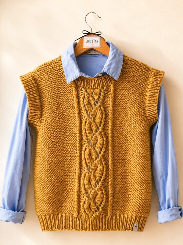 Producto - Ficha de Tejido: Chaleco Sarah
