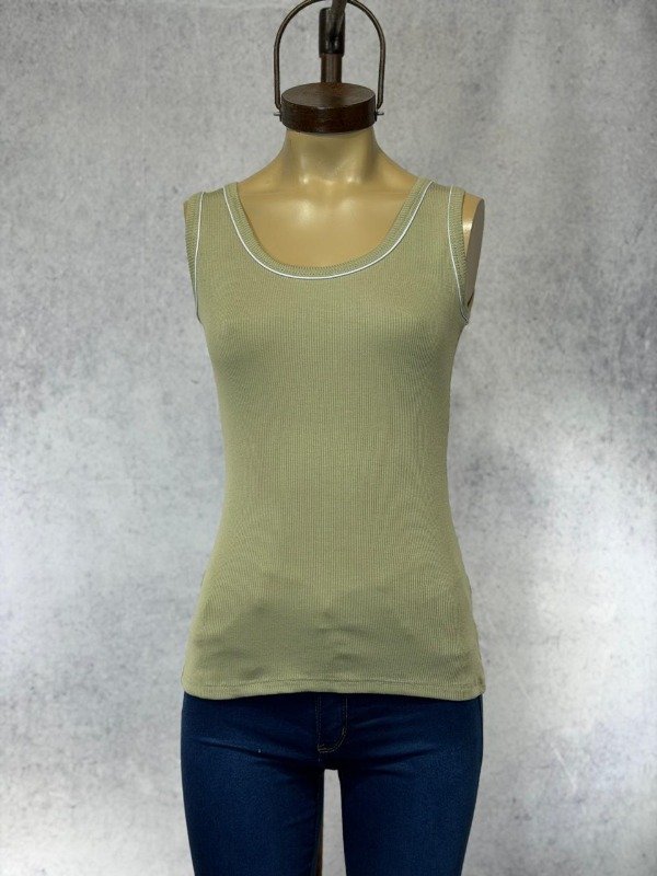 Producto - MUSCULOSA HABA VERDE MORLEY ALGODON - 0