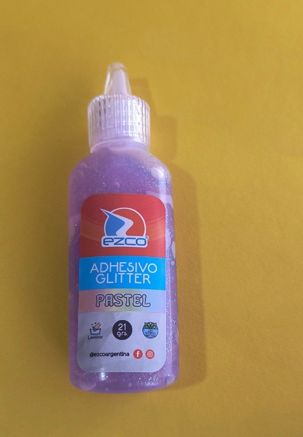 Producto - Adhesivo glitter pastel lila 21 GR