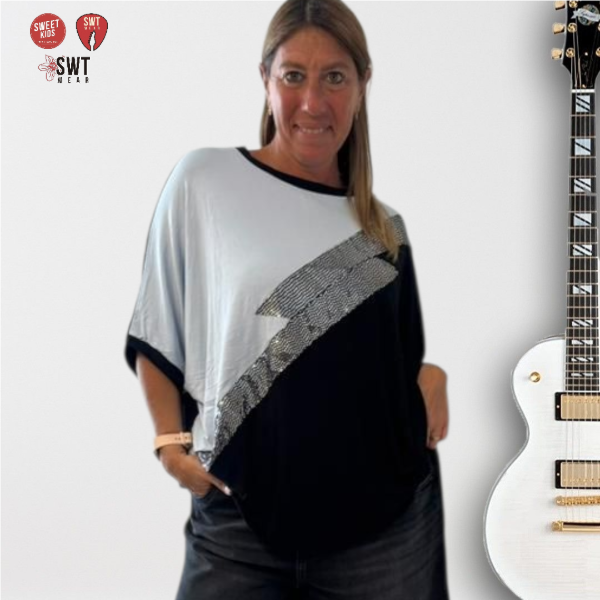 Producto - Remerón Oversized RAYO Brillos en hombros